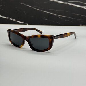 NEW SAINT LAURENT SL658 002 CAT EYE HAVANA WOMEN SUNGLASSES SL 658 002